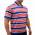Men’s America Striped Polo